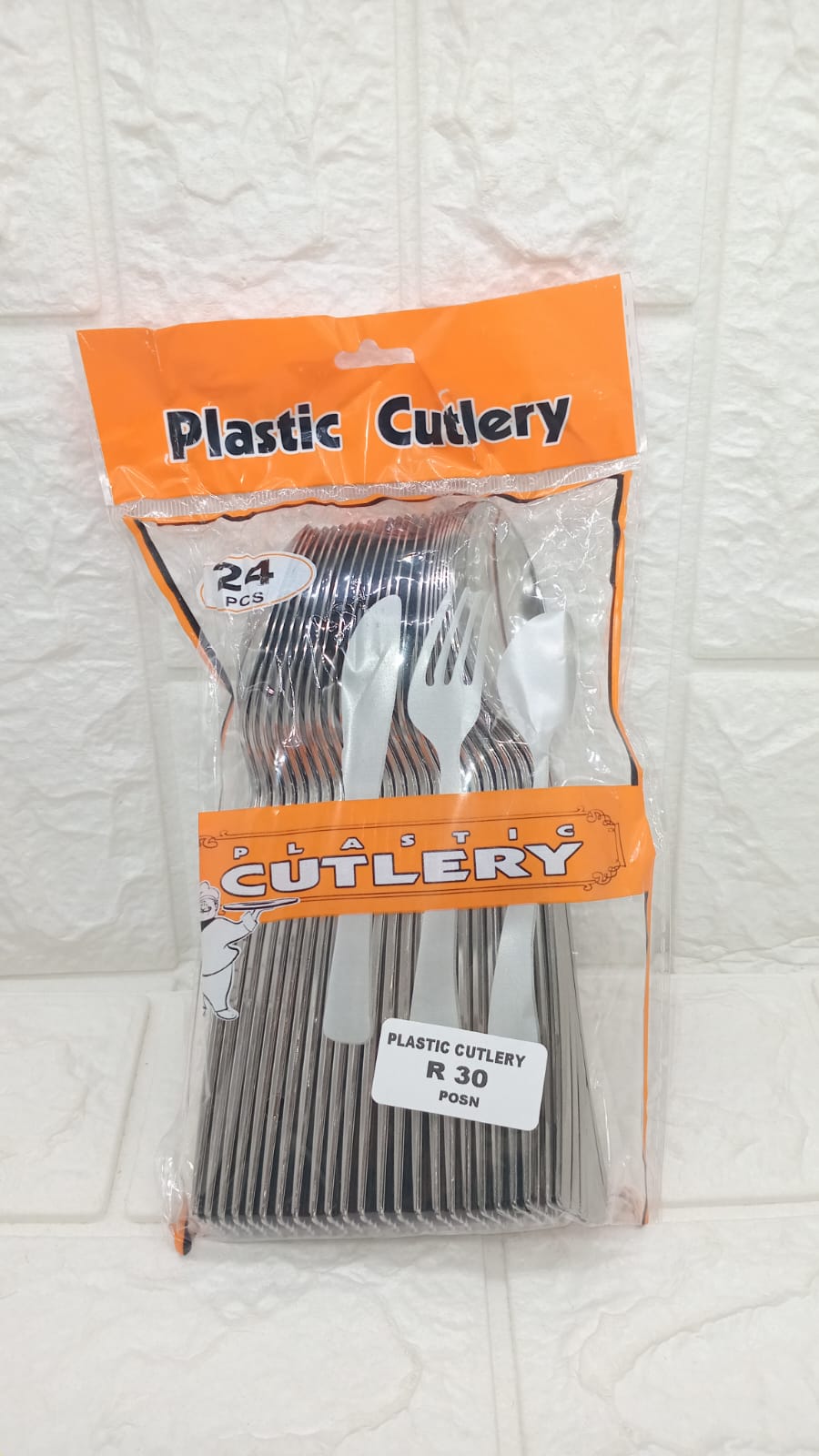 24 PCS PLASTIC SPOONS