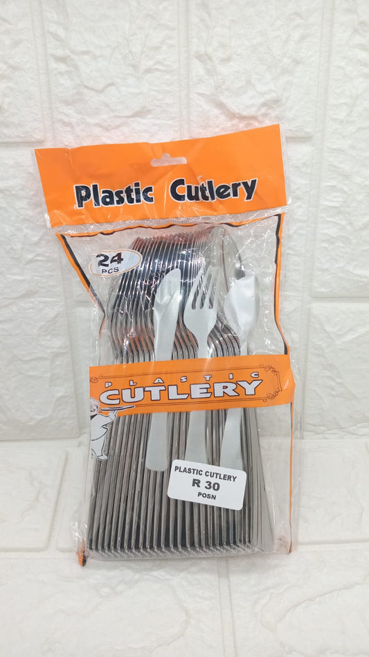 24 PCS PLASTIC SPOONS