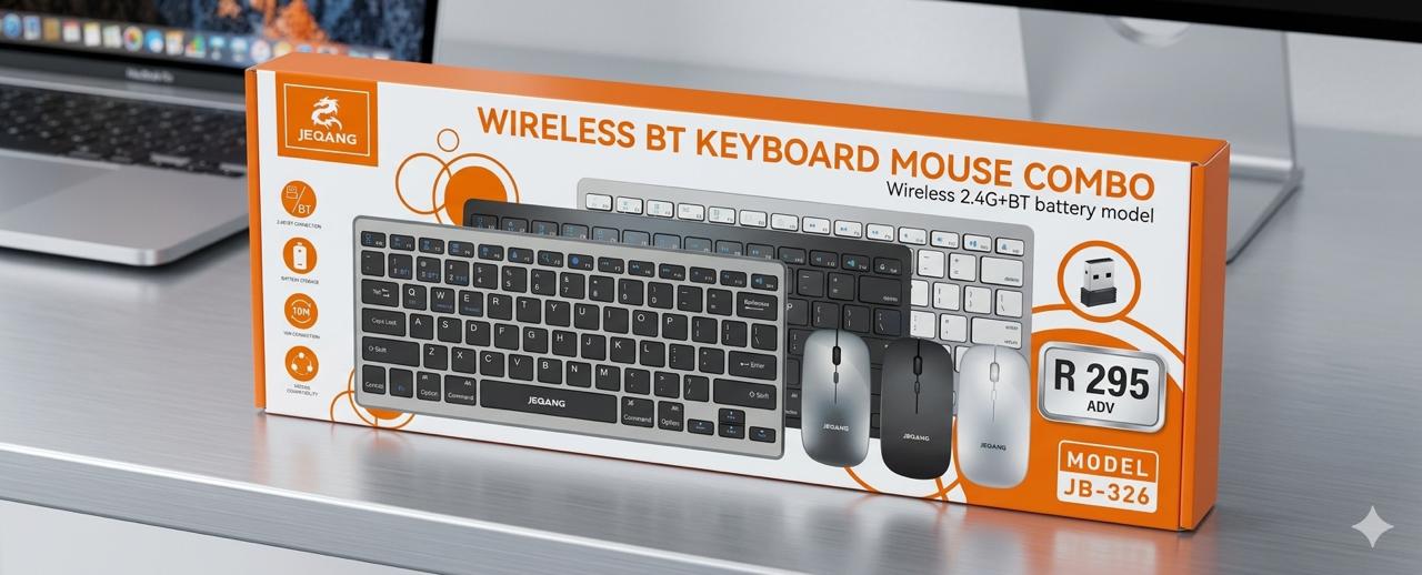 WIRELESS BLUETOOTH KEYBOARD AND MOUSE