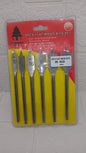 6 PIECE FLAT BITS WOOD SET