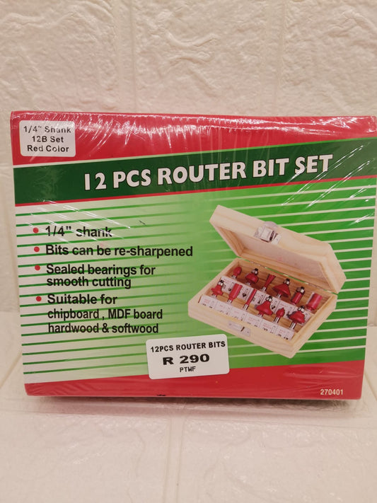 12 PCS ROUTER BIT SET