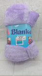 PURPLE SOFT FLEECE BLANKET