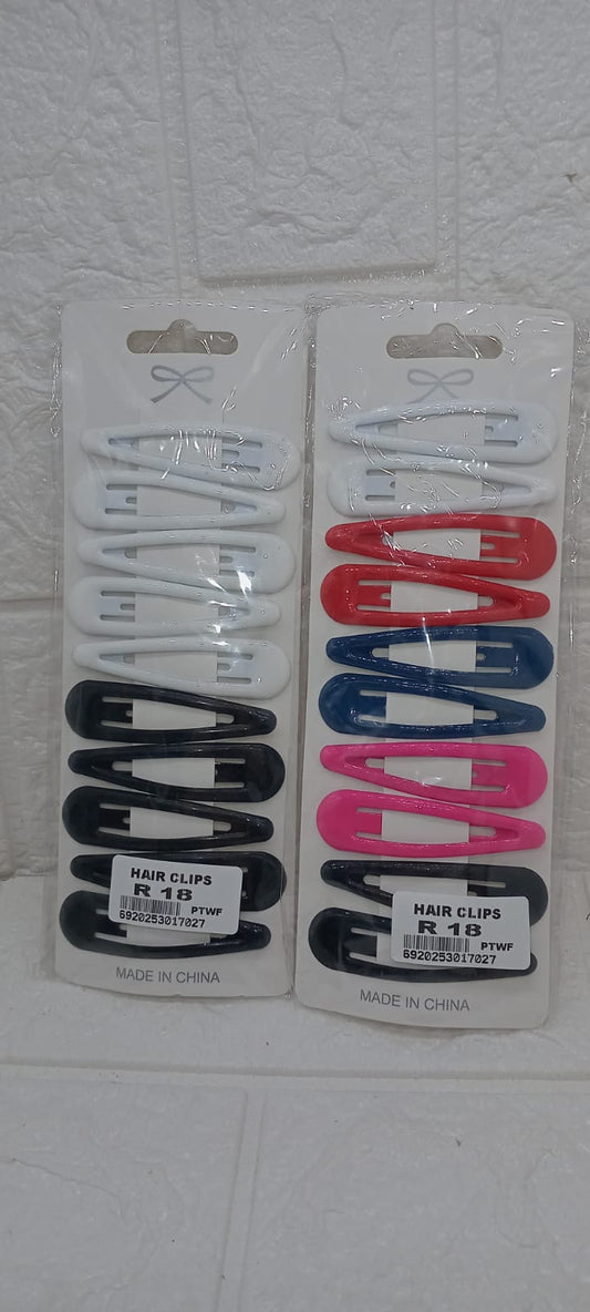 10 PIECE HAIR CLIPS