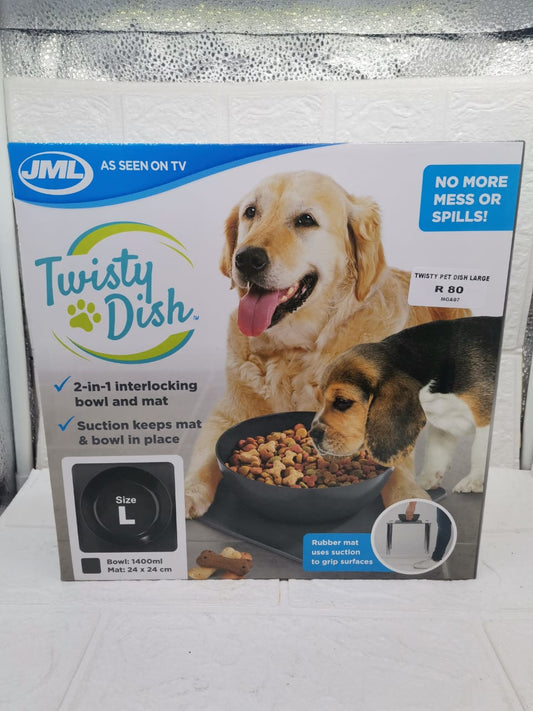 TWISTY PET DISH LARGE