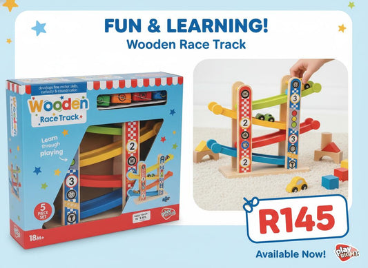 KIDS WOODEN RACE TRACK