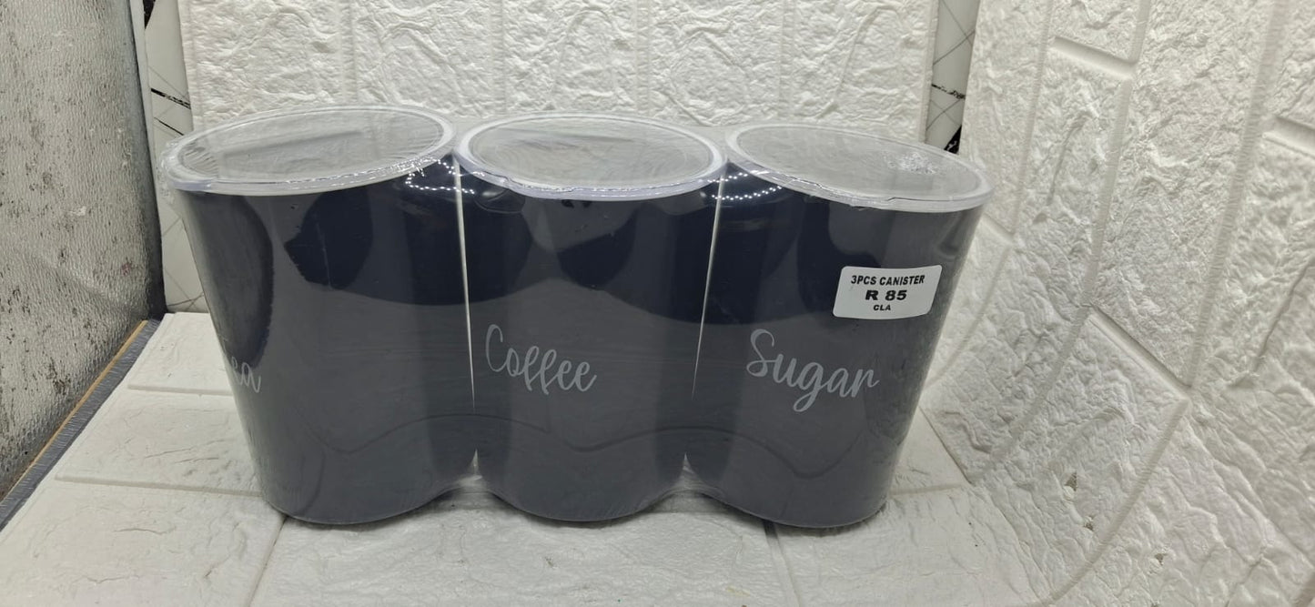 3 PIECE KITCHEN CANISTER SET