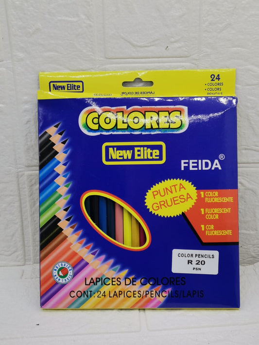 24 PIECE COLORING PENCILS