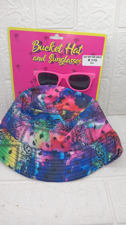 KIDS BUCKET HAT AND GLASSES