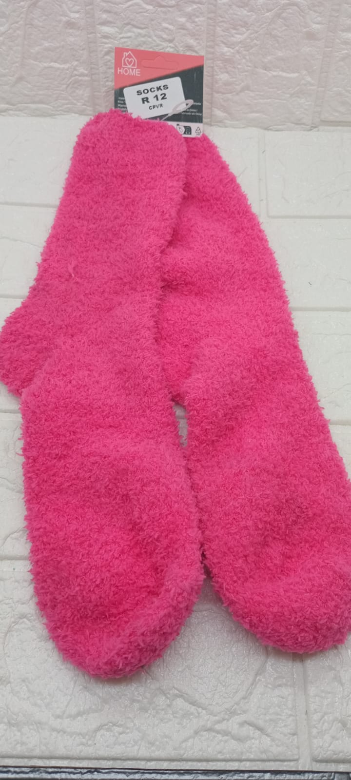 FLUFFY PINK SOCKS