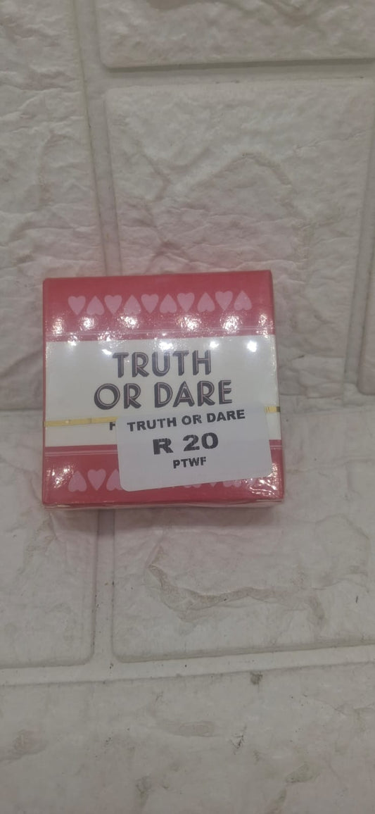 TRUTH OR DARE GAME CARDS