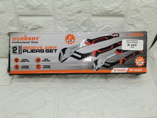 2 PIECE GROOVE JOINT PLIERS SET