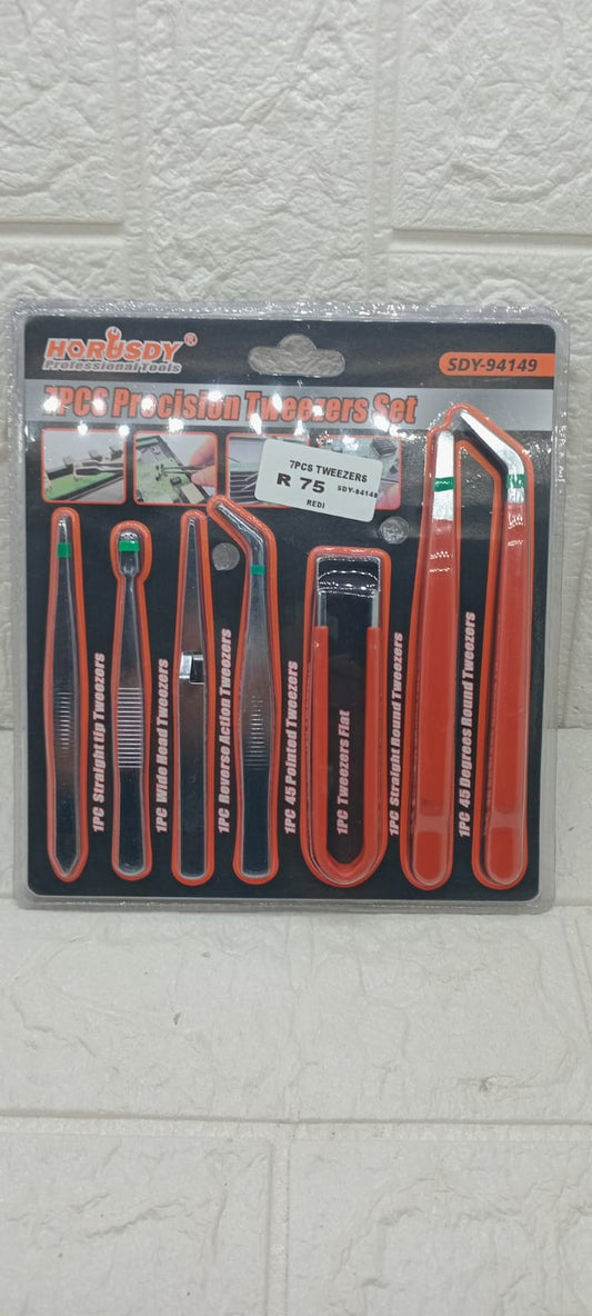 7pcs PRECISION TWEEZERS SET