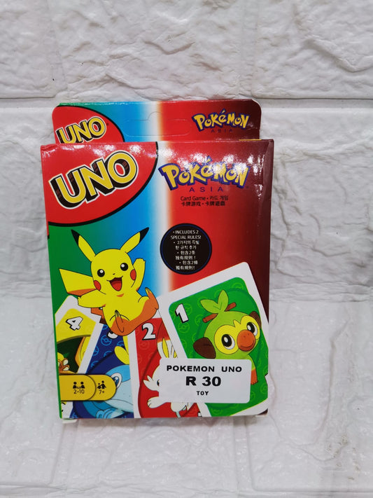 Pokemon Uno Cards For Kids