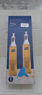 2pc GLASS OIL POT SET