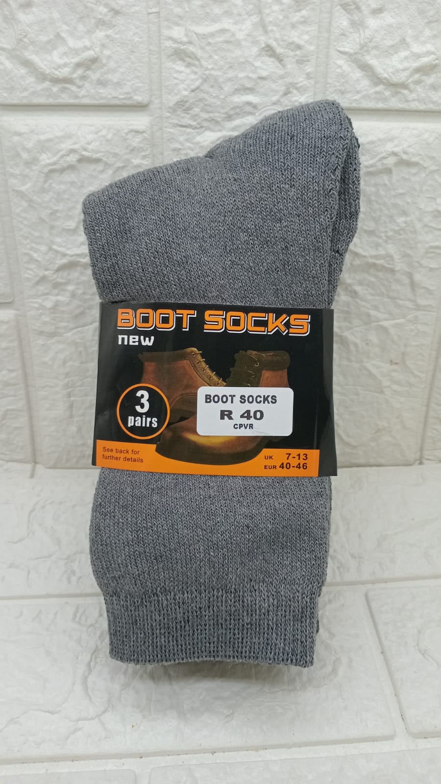 3 PACK WORK SOCKS