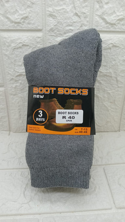 3 PACK WORK SOCKS