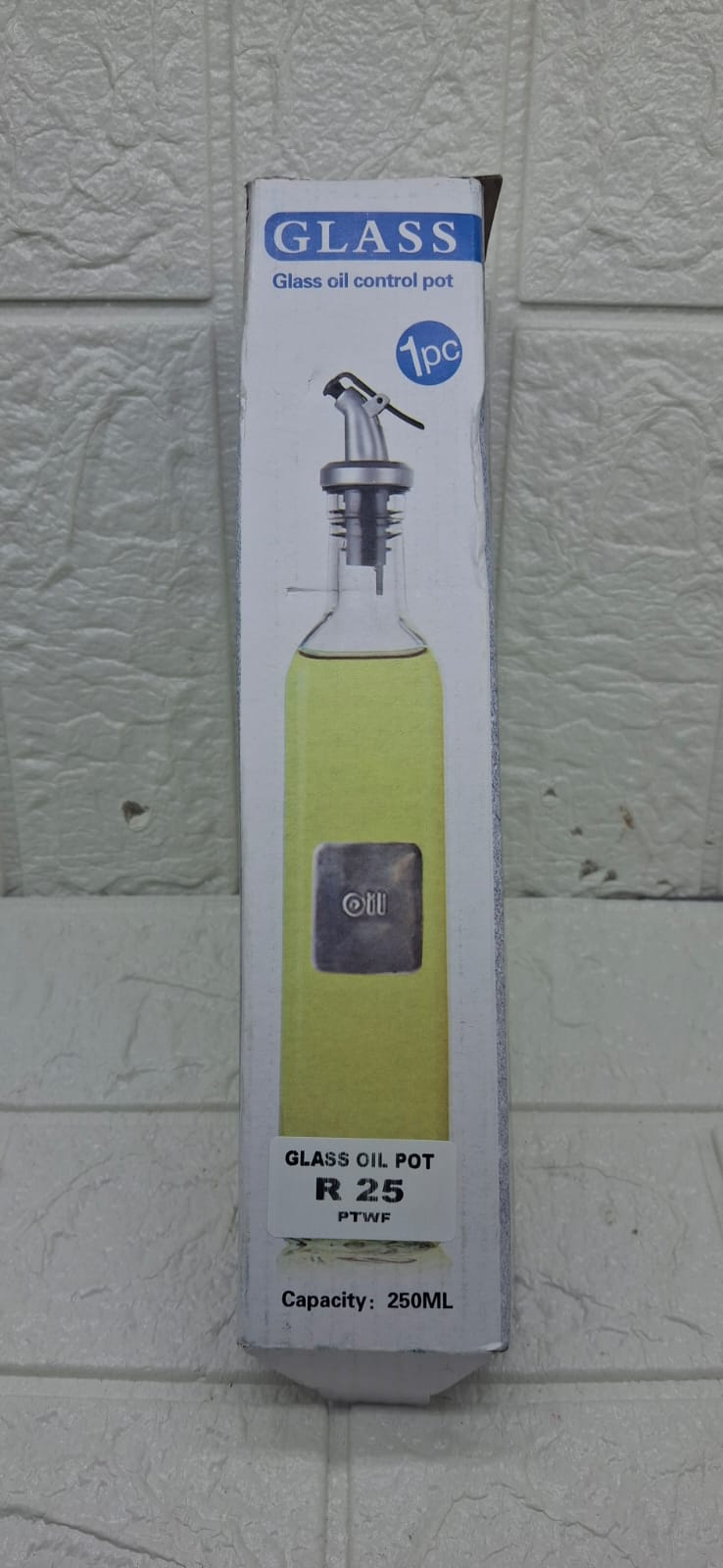 GLASS OIL POT