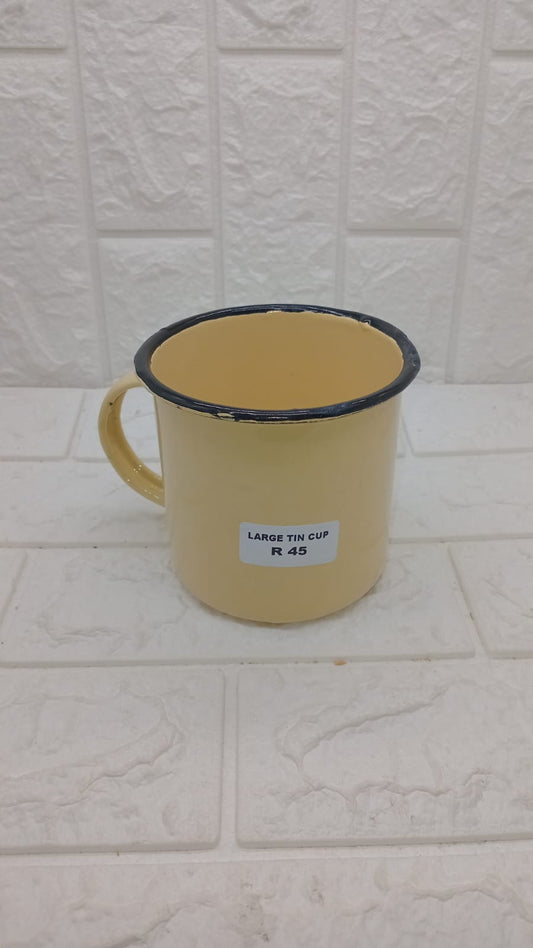 LARGE TIN CUP