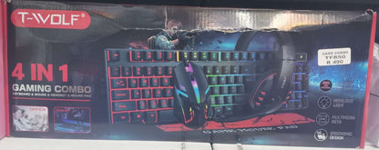 T-Wolf TF850 4 IN 1 Gaming Combo Set