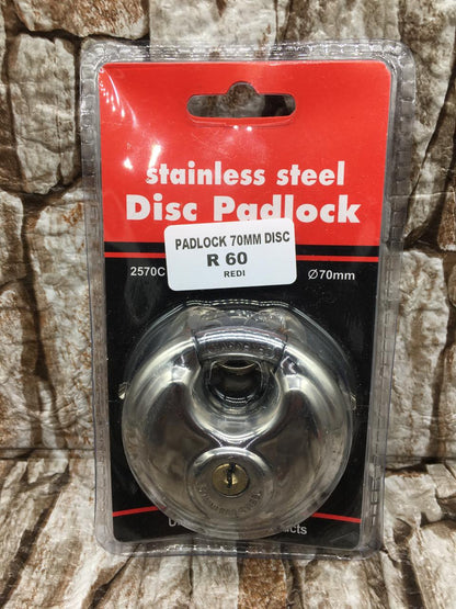 STAINLESS STEEL DISC PADLOCK