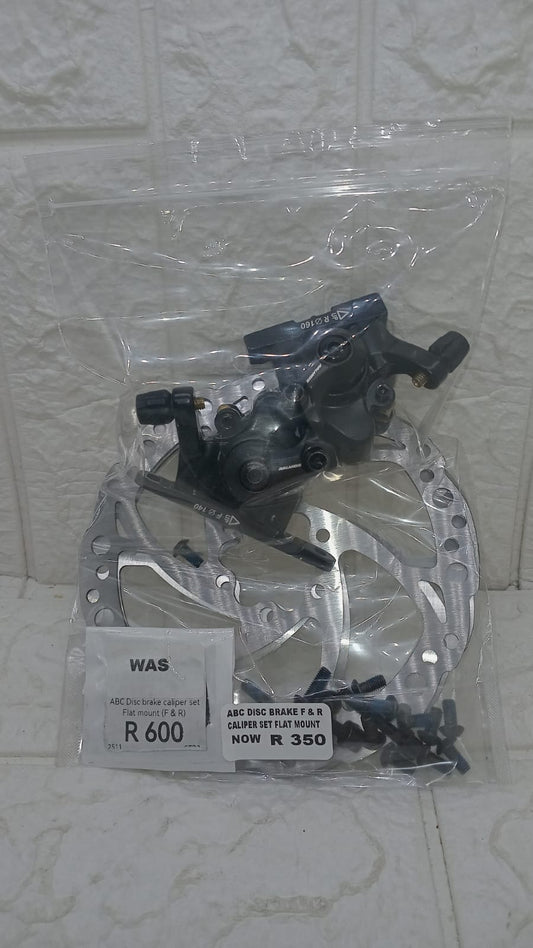 DISC BRAKE F&R CALIPER SET FLAT MOUNT