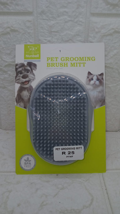 PET GROOMING BRUSH MITT