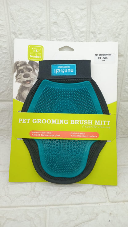 PET GROOMING BRUSH MITTS