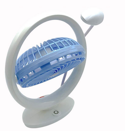 Game World JR-2018 Powerful Rechargeable High Speed Table Fan with LED Light (Multicolor)