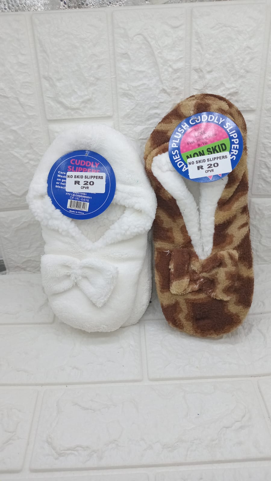 CUDDLY NO SKID SLIPPERS