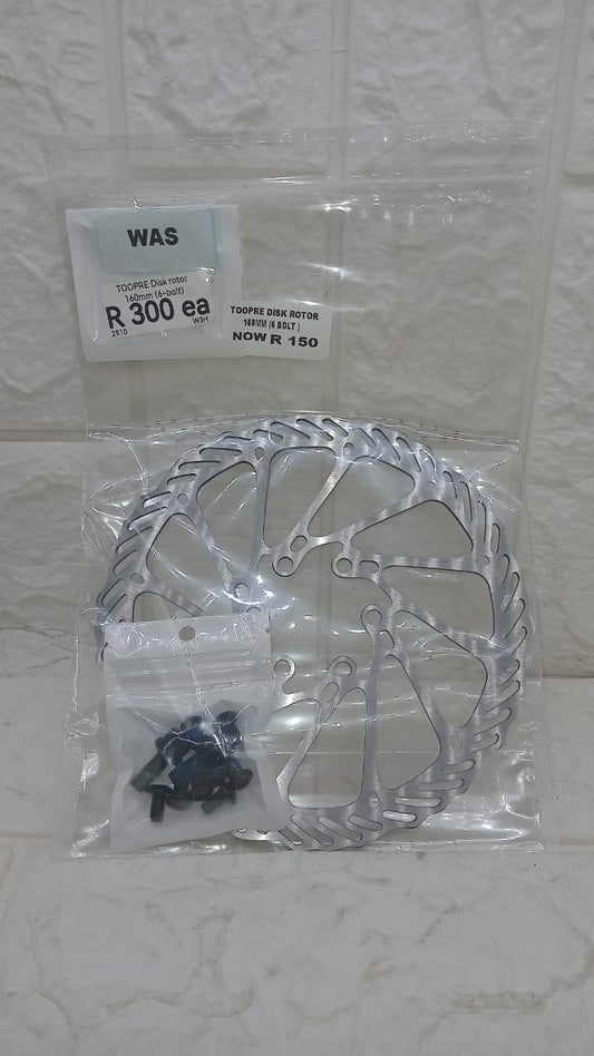DISK ROTOR 160MM (6 BOLT)