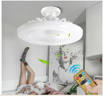 LED Ceiling Light 360° Rotation 6500k With Fan & Remote Control