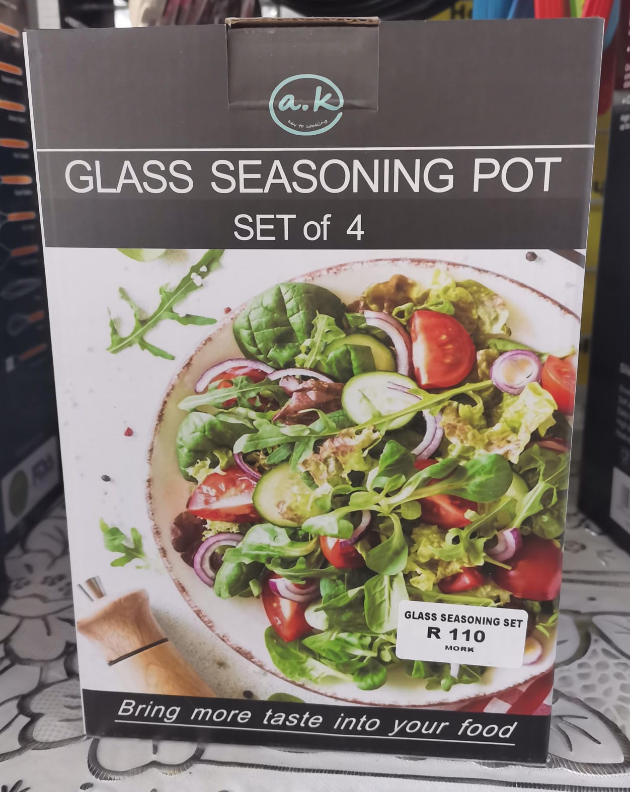 GLASS SEASONING SET