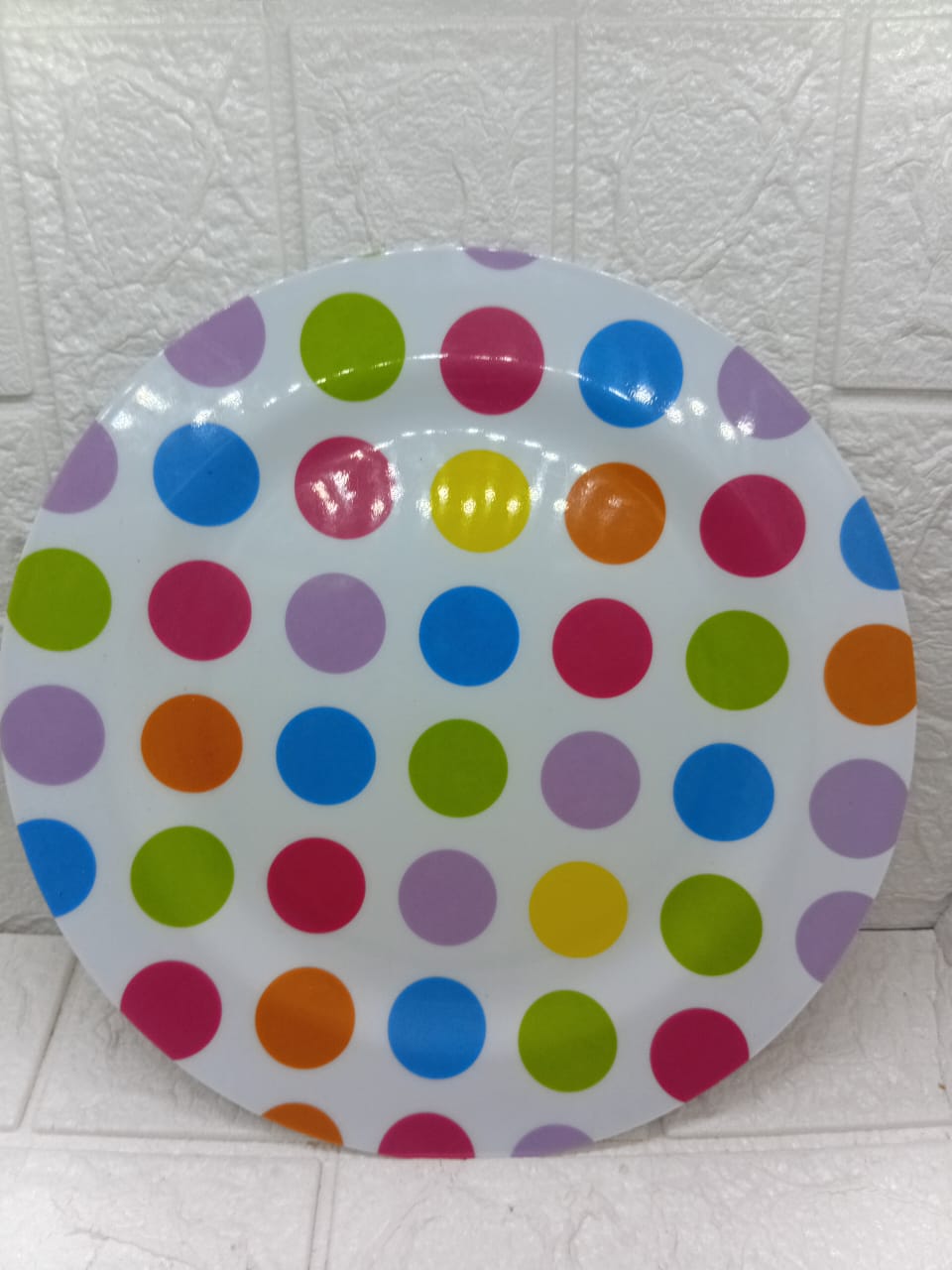 POLKADOT PLASTIC PLATE