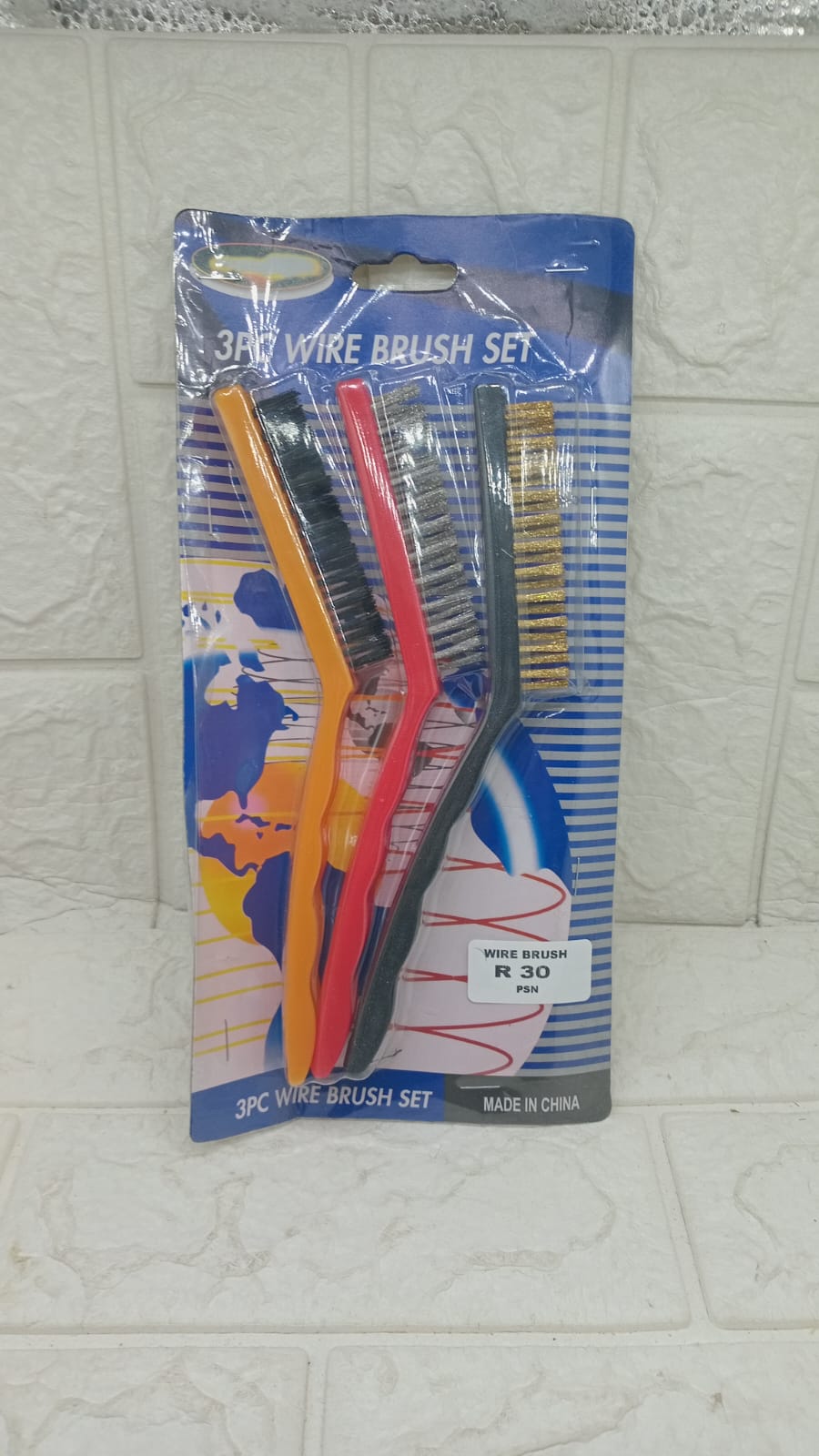 3PC WIRE BRUSH SET