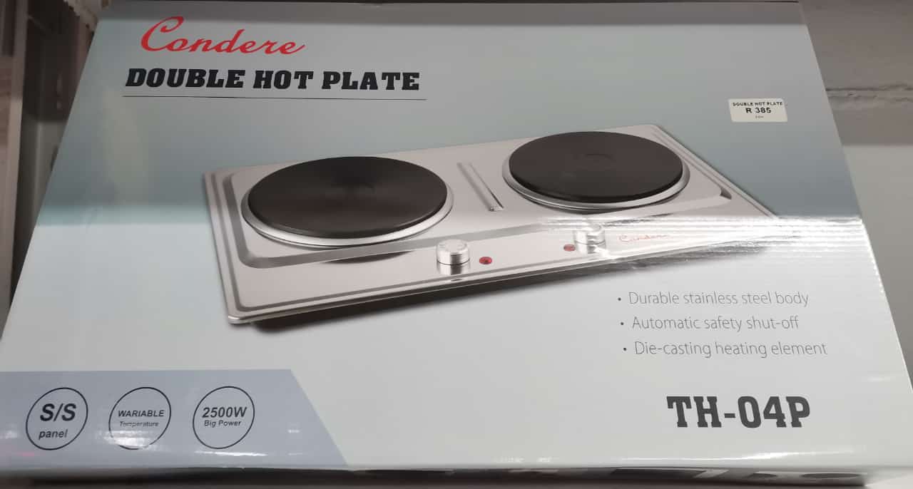 2 PLATE CONDERE S/S SOLID HOT PLATE COUNTERTOP