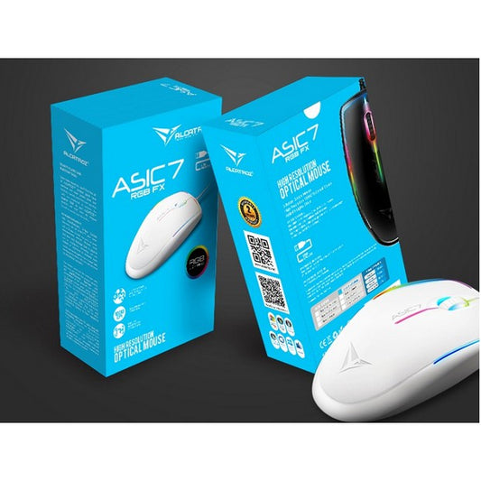 ASIC7 RGB FX WHITE OPTICAL MOUSE