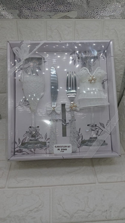 GLASS/CUTLERY SET