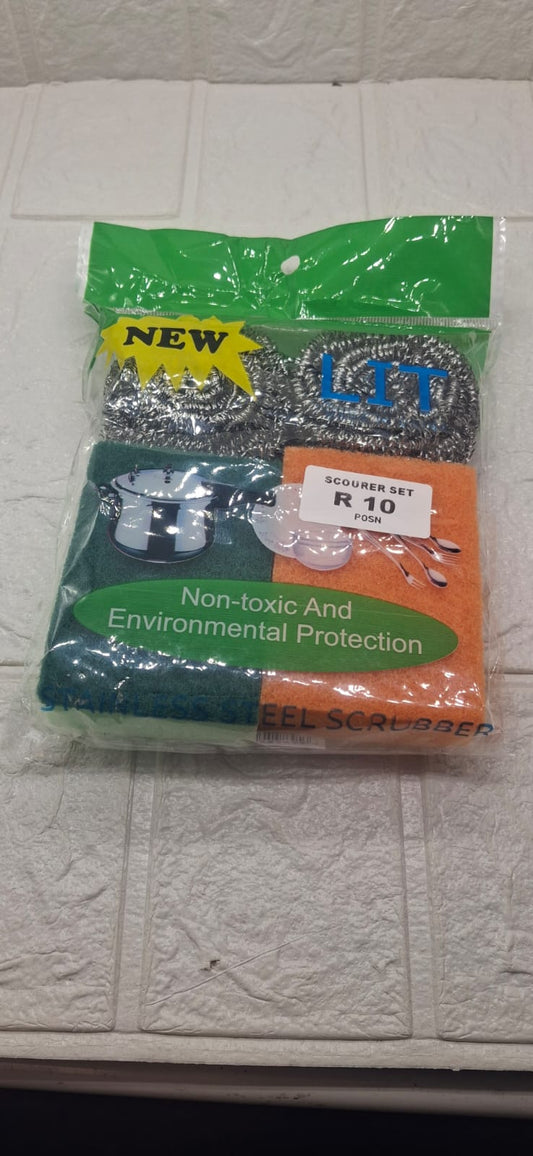 VALUE PACK- SCOURER 6 PC SET --ENVIROMENTAL FRIENDLY AND NON TOXIC