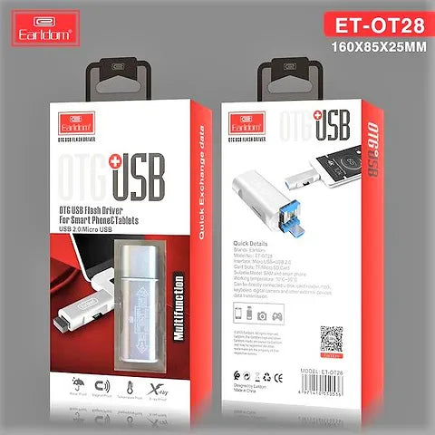 Earldom Micro USB, Micro SD, USB OTG Card Reader