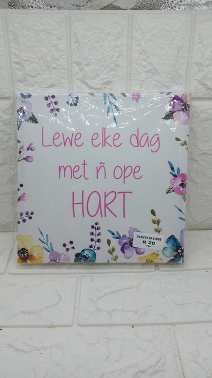 CANVAS SAYINGS