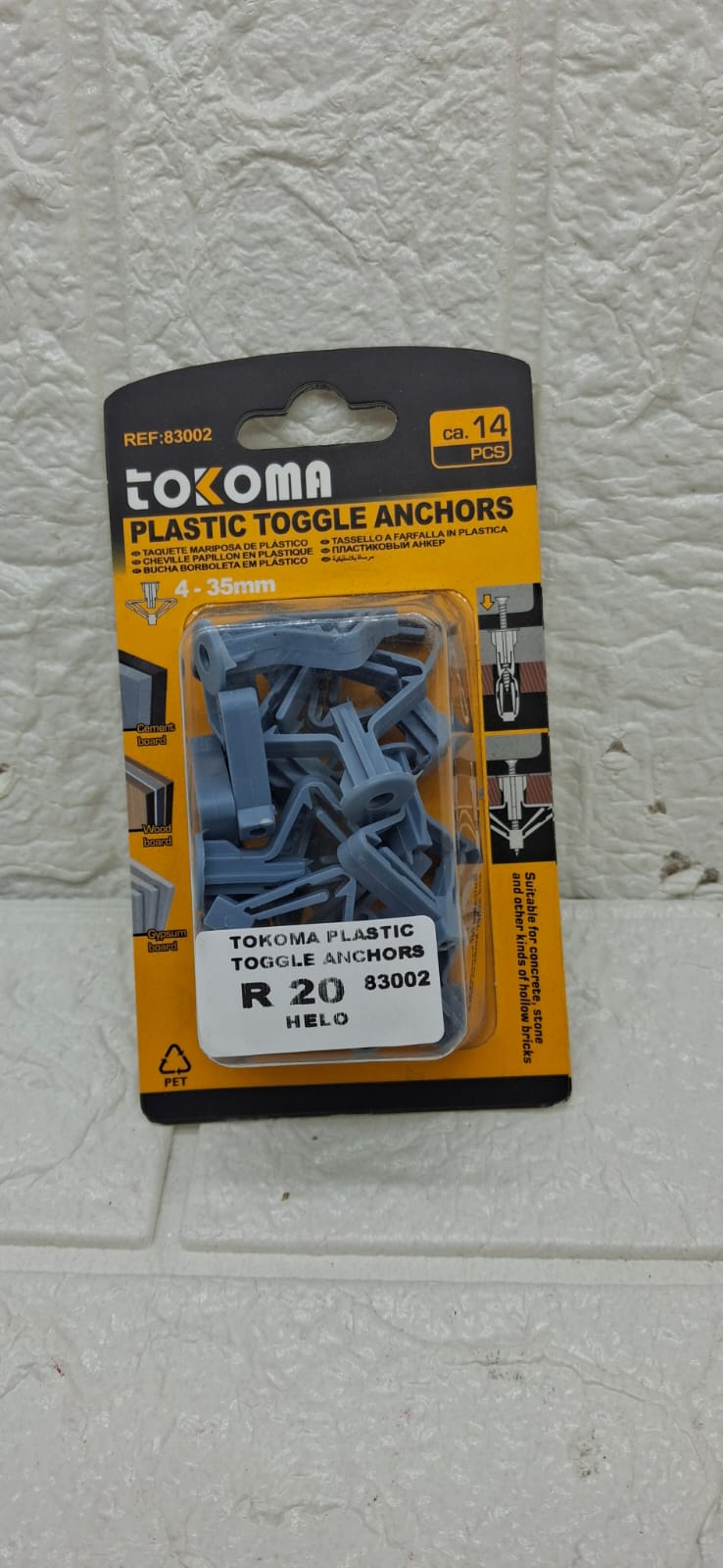 PLASTIC TOGGLE ANCHORS