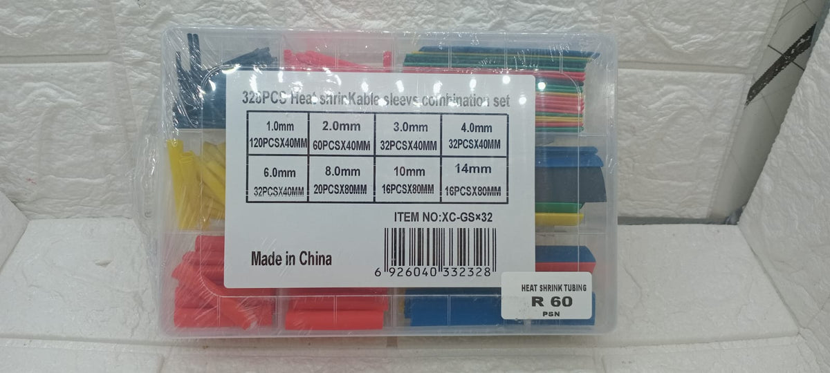 328pcs HEAT SHRINK TUBING COMBINATION SET