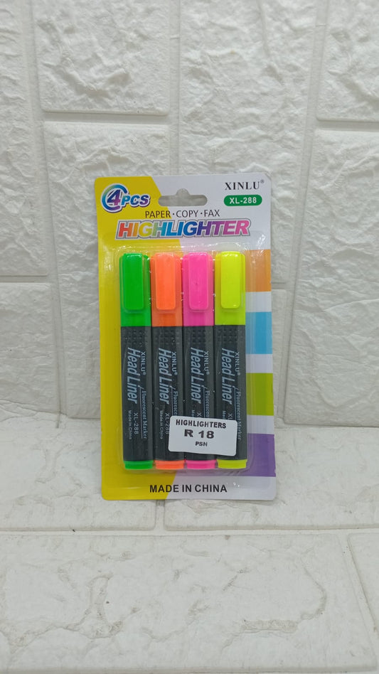 4PCS HIGHLIGHTERS