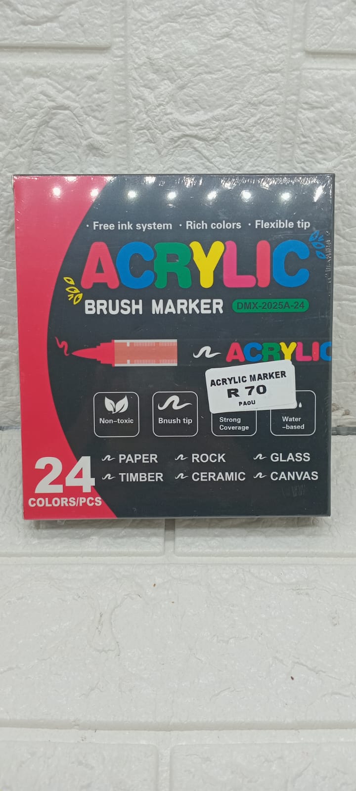 24 COLOR PCS ACRYLIC MARKERS