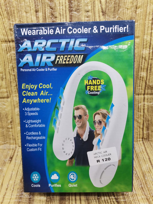 Arctic Air freedom wearable neck cooler and air purifier- white  Arctic Air freedom wearable neck cooler and air purifier- white