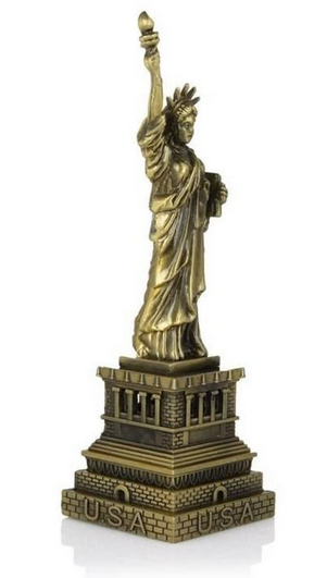 18cm New York City's Statue of Liberty Metal Collectable Model