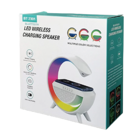 LED Wireless Charging Speaker and Radio - BT-2301