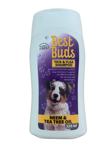 Best Buds Tick and Flea Shampoo 220ml