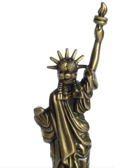 18cm New York City's Statue of Liberty Metal Collectable Model