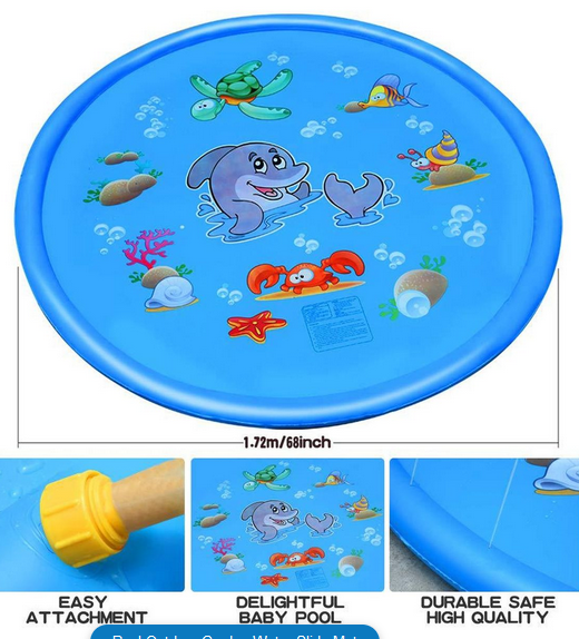 Pool Outdoor Garden Water Slide Mat